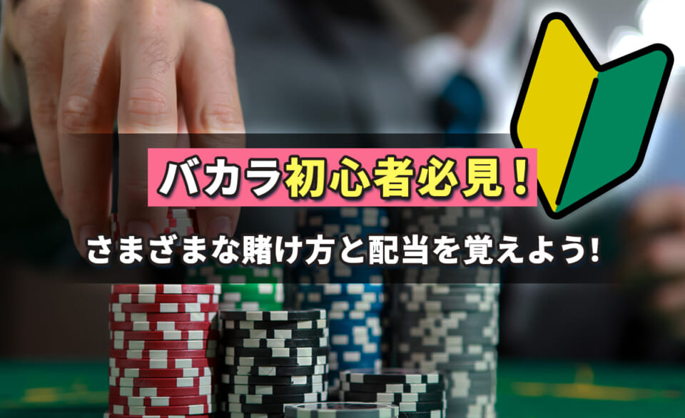 バカラ初心者必見！さまざまな賭け方と配当を覚えよう！
