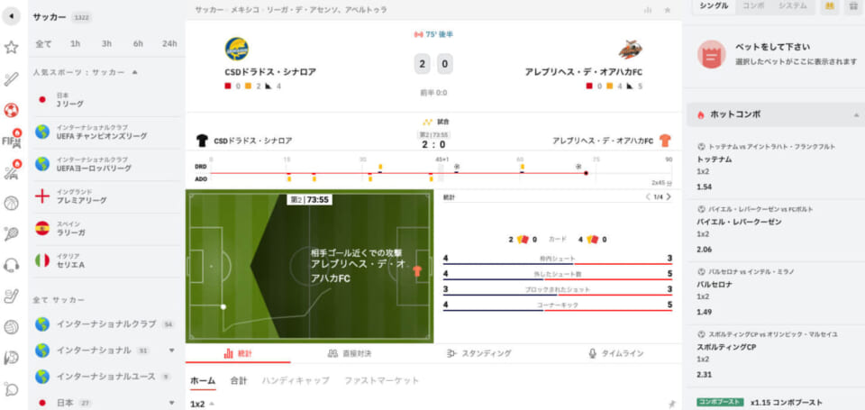  観戦とカジノを両立する【スポーツベット】