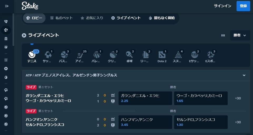 ステークカジノのスポーツベットの魅力
