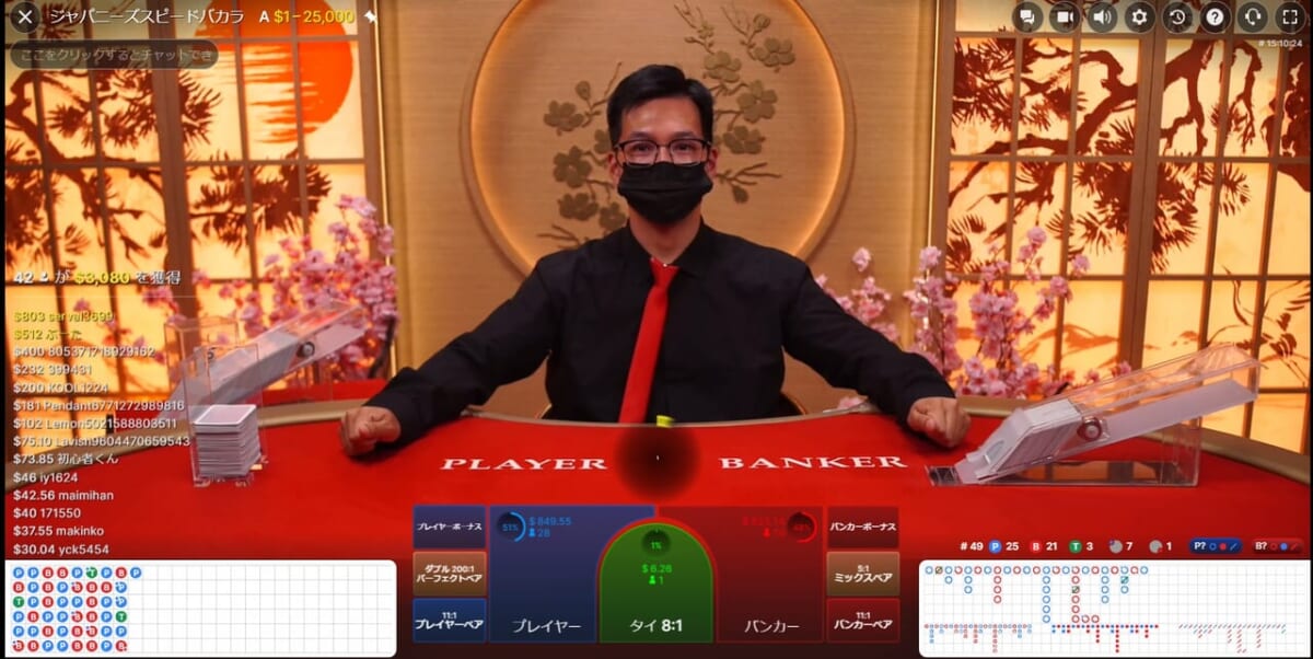 Japanese Speed Baccarat（ジャパニーズスピードバカラ）