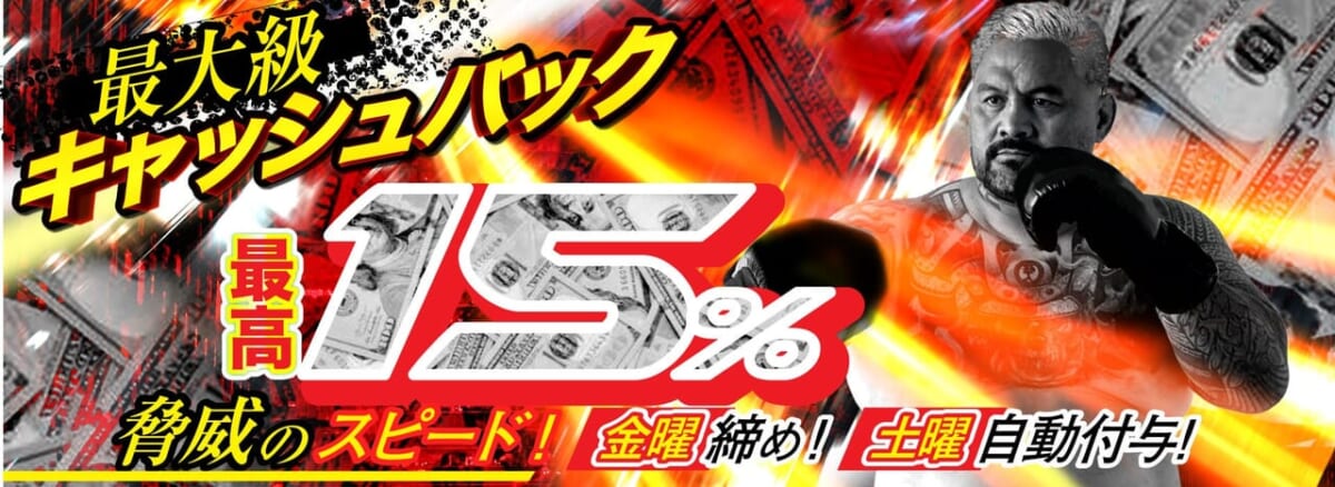 最大級キャッシュバック