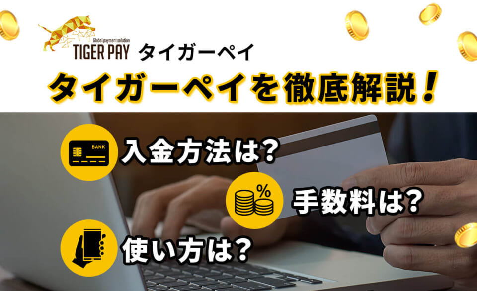 タイガーペイを徹底解説！ 入金方法は？手数料は？使い方は？